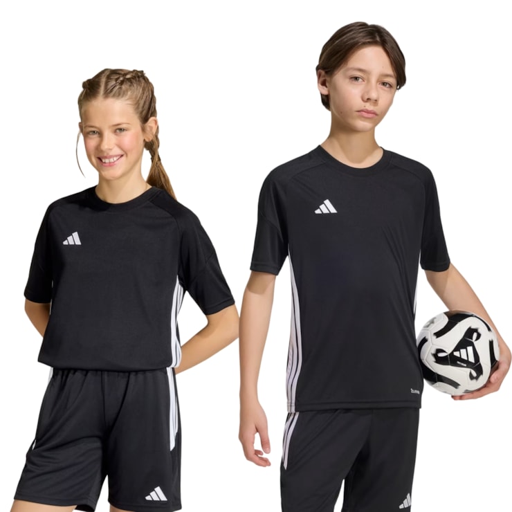 Camisa Adidas Tiro 26 Essentials Infantil - Preta