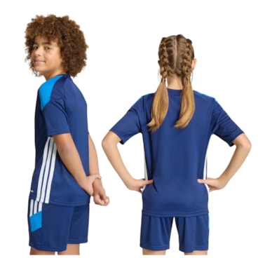 Camisa Adidas Tiro Essentials Infantil - Azul Escuro
