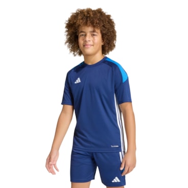Camisa Adidas Tiro Essentials Infantil - Azul Escuro