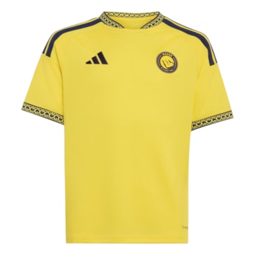 Camisa Al-Nassr I 26/27 Adidas CR7 N&N Infantil - Amarela