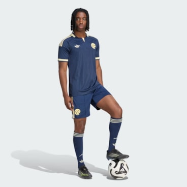 Camisa Al Nassr II 26/27 Adidas Torcedor Masculina - Azul/Amarelo
