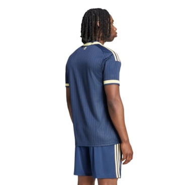 Camisa Al Nassr II 26/27 Adidas Torcedor Masculina - Azul/Amarelo