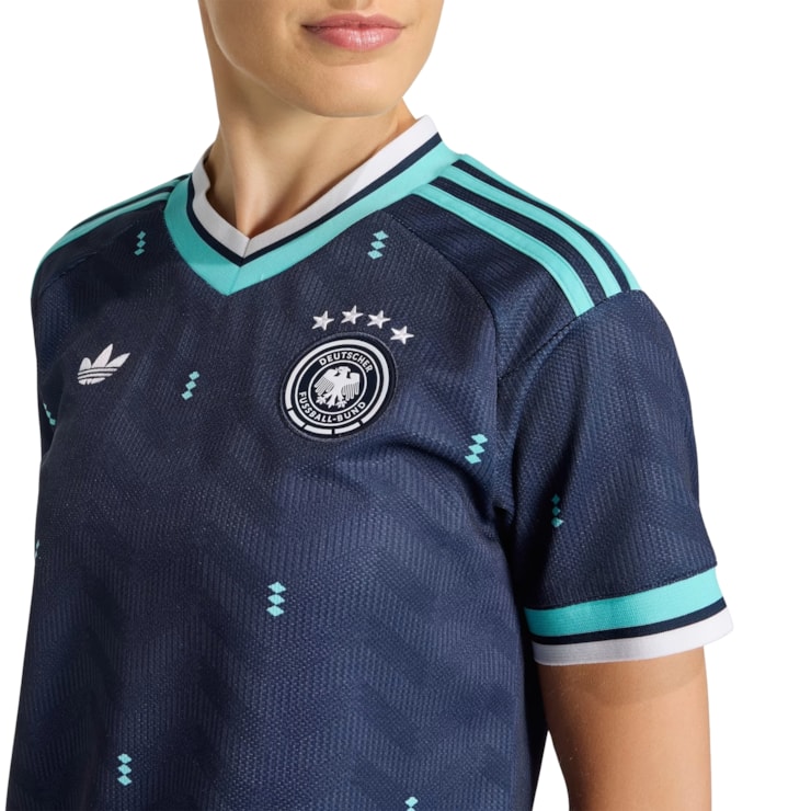 Camisa Alemanha II 2026 Adidas Feminina - Azul Marinho