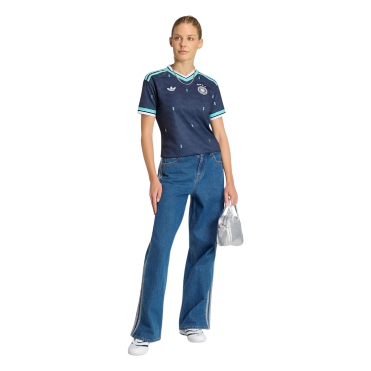 Camisa Alemanha II 2026 Adidas Feminina - Azul Marinho