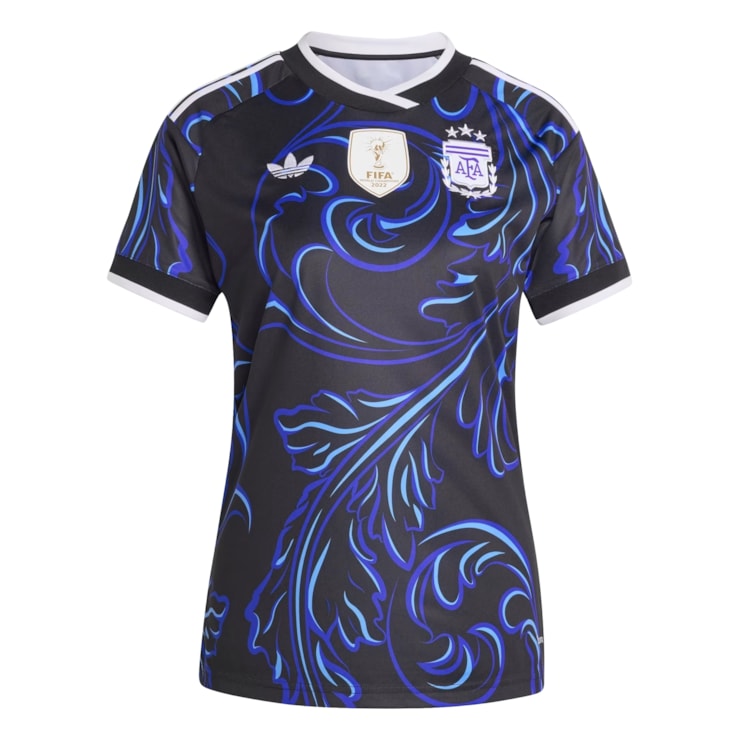 Camisa Argentina II 2026 Adidas Feminina - Preta