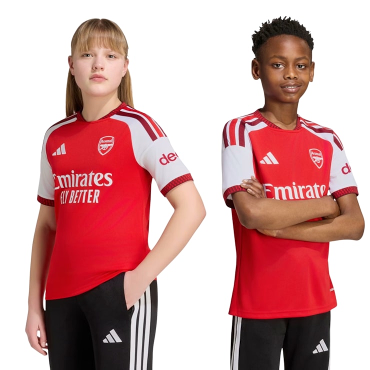Camisa Arsenal I 26/27 Adidas Infantil - Vermelha