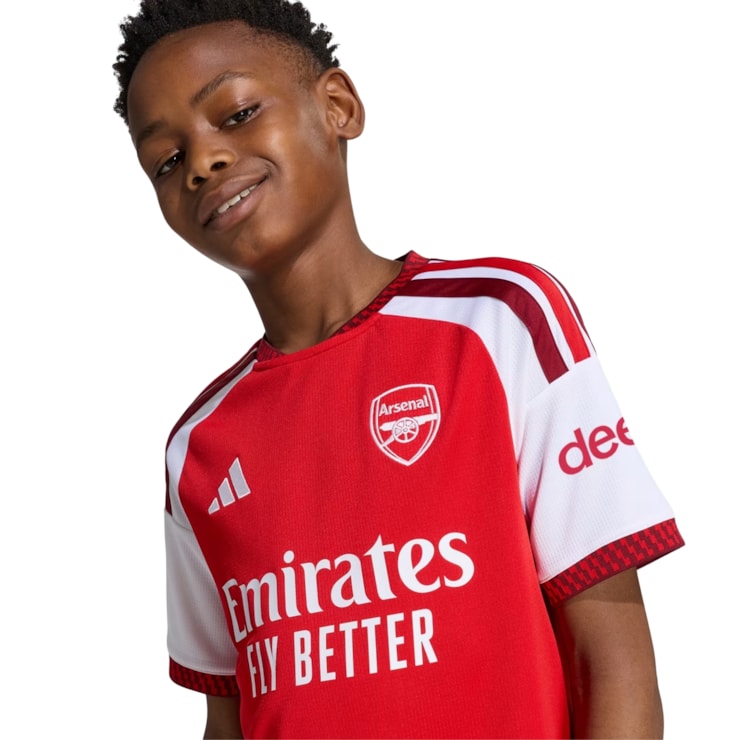 Camisa Arsenal I 26/27 Adidas Infantil - Vermelha
