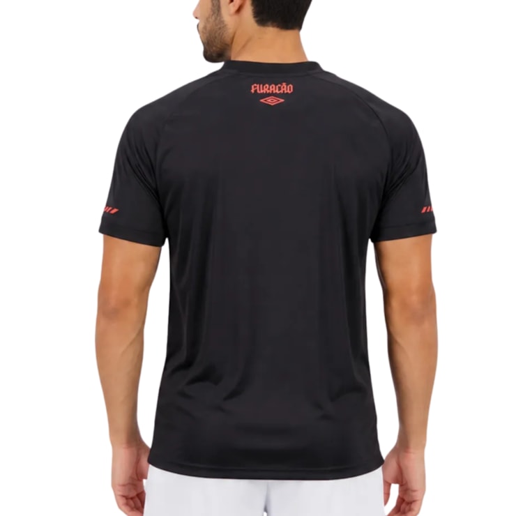 Camisa Athletico Paranaense III 26/27 Umbro Jogador Masculina - Preta/Vermelha