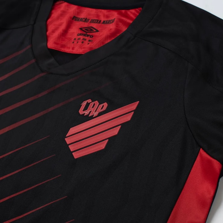 Camisa Athletico Paranaense III 26/27 Umbro Torcedor Masculina - Preta/Vermelha