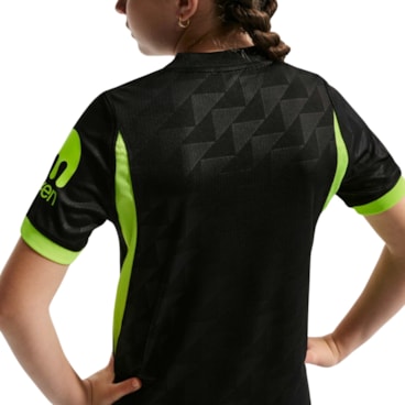 Camisa Atlético Madrid II 26/27 Nike Torcedor Pro Infantil - Preta