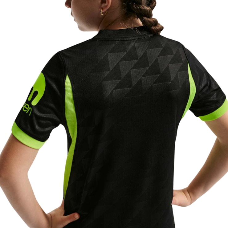 Camisa Atlético Madrid II 26/27 Nike Torcedor Pro Infantil - Preta