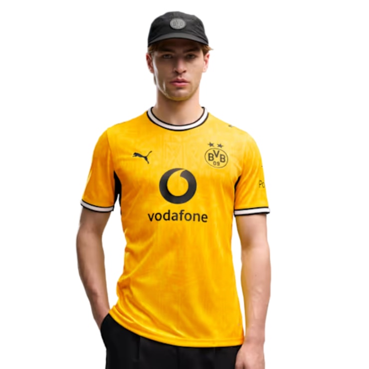 Camisa Borussia Dortmund I 26/27 Puma Torcedor Masculina - Amarela
