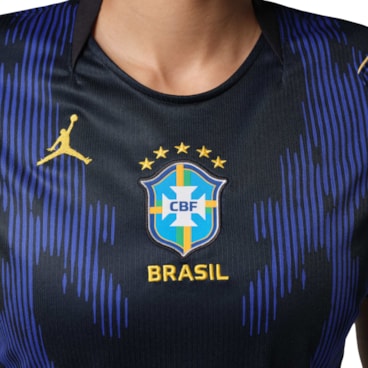 Camisa Brasil II 2026 Nike CBF Jordan Torcedora Pro Feminina - Azul