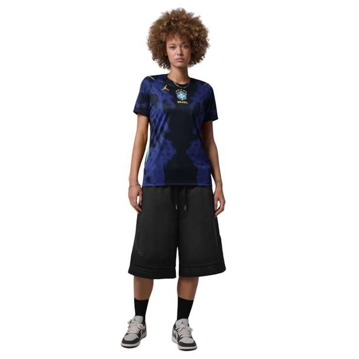 Camisa Brasil II 2026 Nike CBF Jordan Torcedora Pro Feminina - Azul
