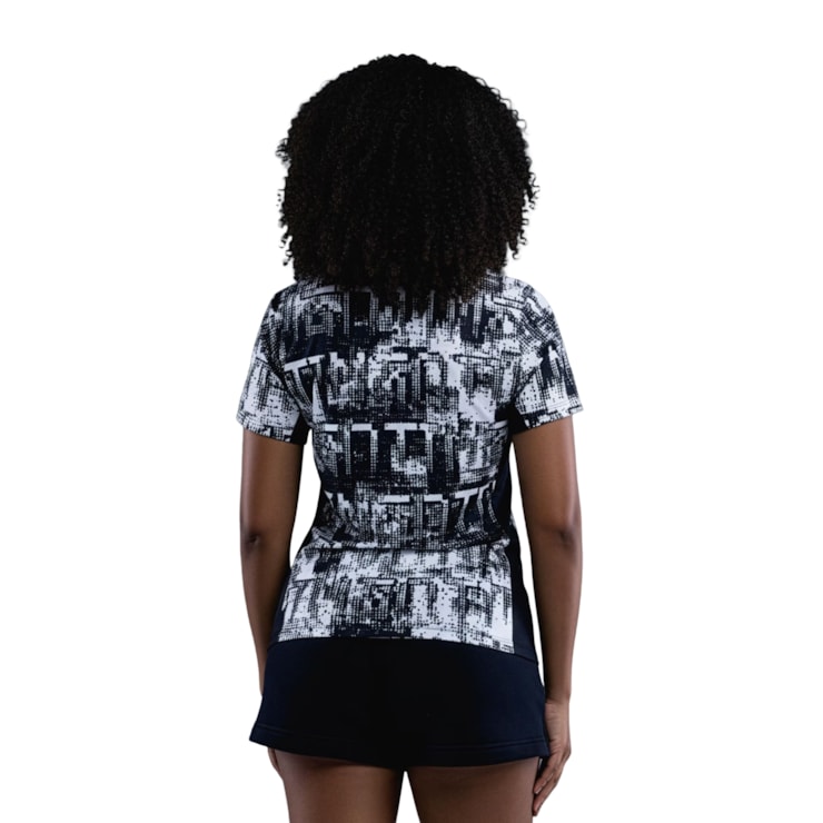 Camisa Corinthians 2026 Nike Pré-Jogo Feminina - Preta/Branca