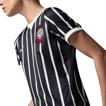 Camisa Corinthians II 26/27 Nike Torcedora Pro Feminina - Preta