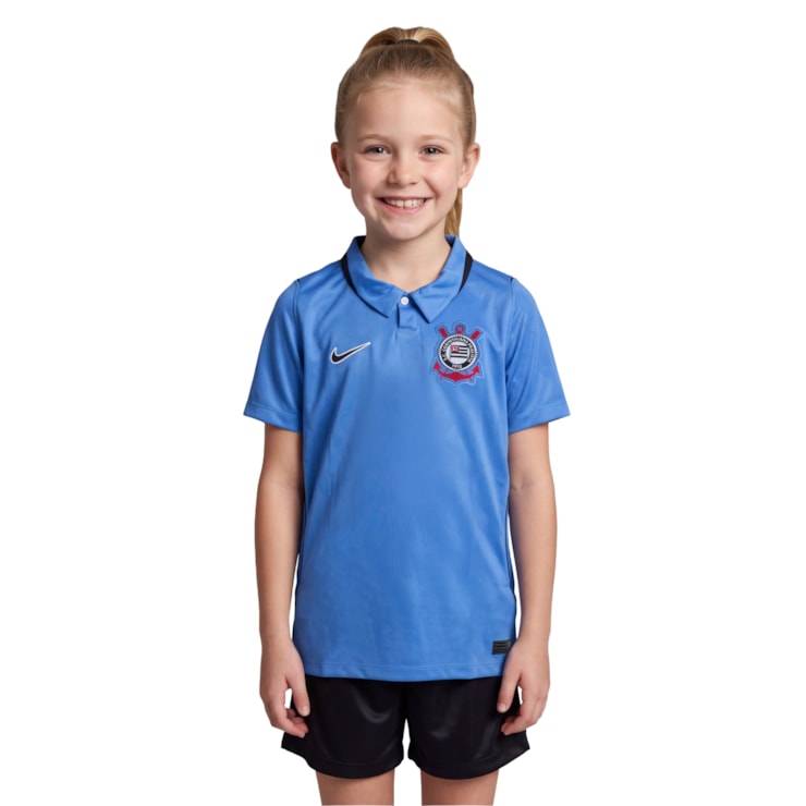Camisa Corinthians III 26/27 Nike Infantil - Azul