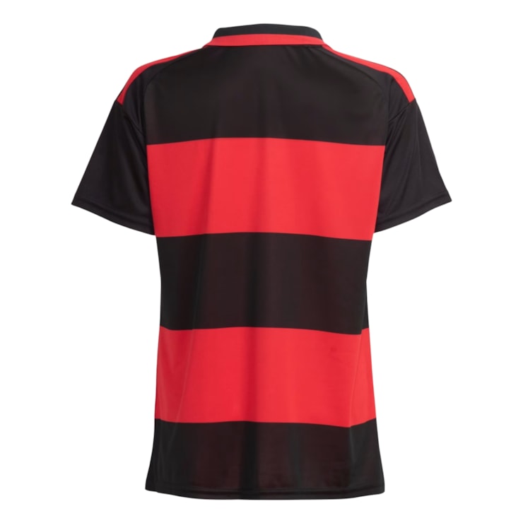 Camisa Flamengo I 26 Adidas Feminina - Vermelha/Preta