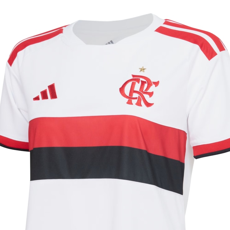 Camisa Flamengo II 26/27 Adidas Feminina - Branca/Vermelha