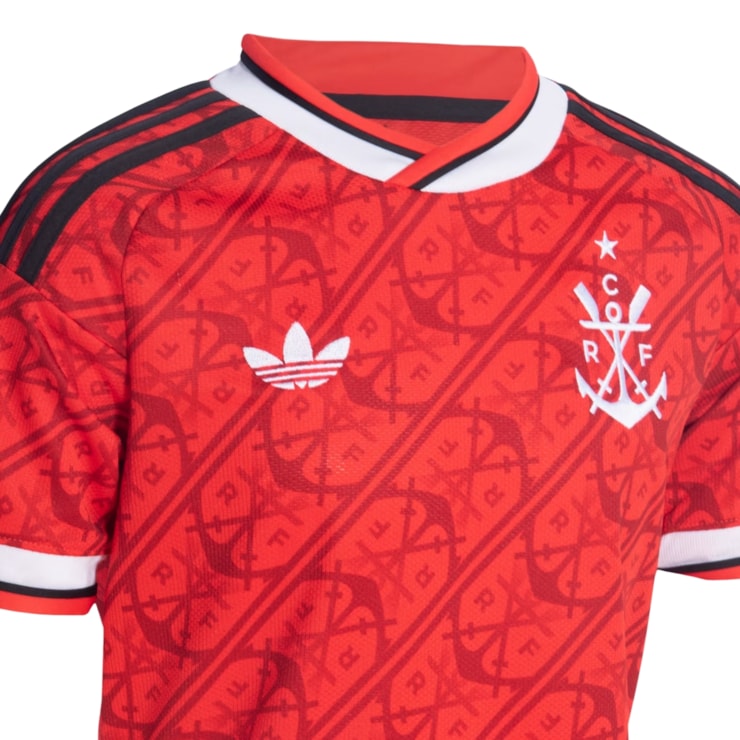 Camisa Flamengo III 26/27 Adidas Infantil - Vermelha