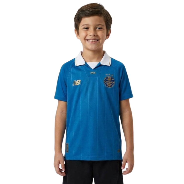 Camisa Grêmio 26/27 New Balance Comemorativa Infantil - Azul