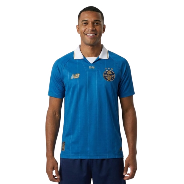 Camisa Grêmio 26/27 New Balance Comemorativa Masculina - Azul