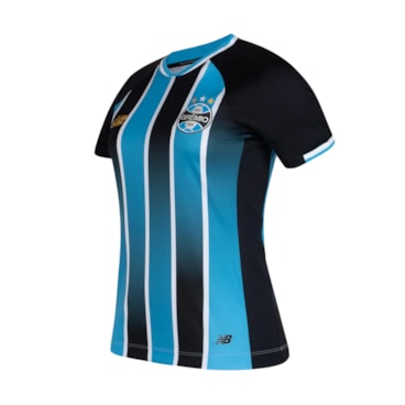 Camisa Grêmio I 26/27 New Balance Feminina - Preta/Azul