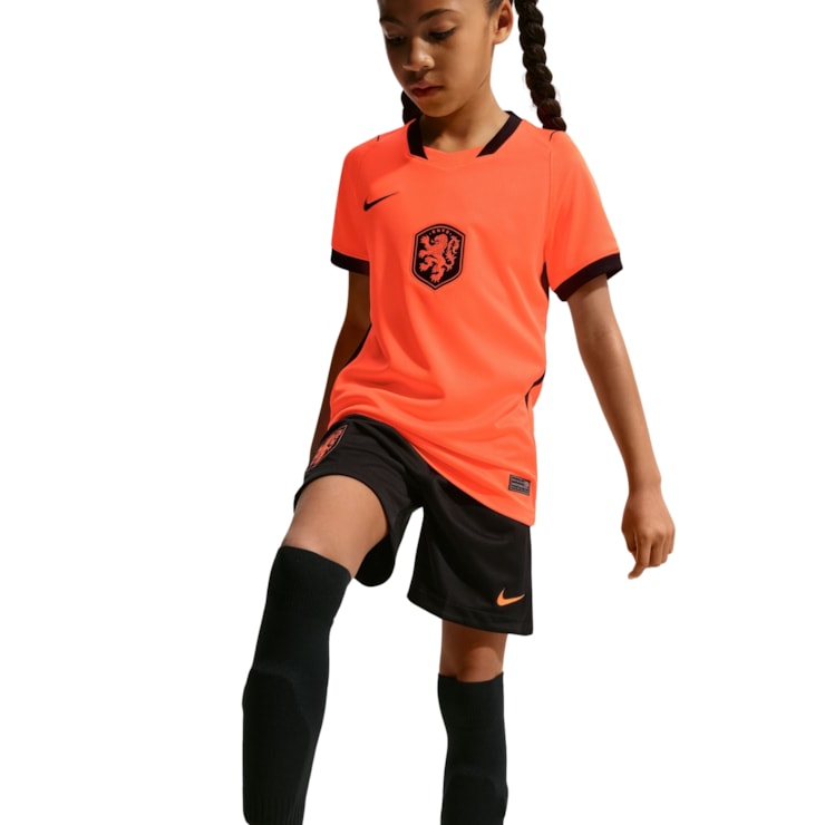 Camisa Holanda I 2026 Nike Infantil - Laranja