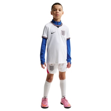 Camisa Inglaterra I 2026 Nike Infantil - Branco