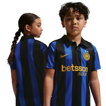 Camisa Inter De Milão I 26/27 Nike Torcedor Pro Infantil - Azul