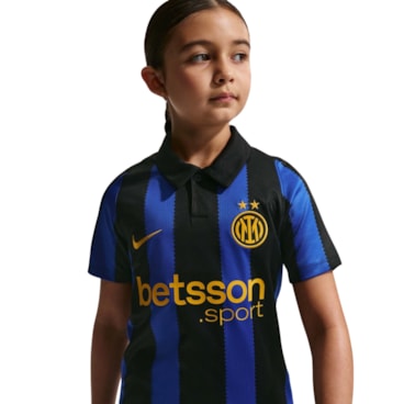 Camisa Inter De Milão I 26/27 Nike Torcedor Pro Infantil - Azul