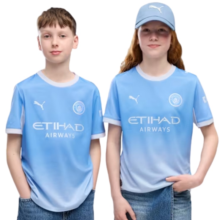 Camisa Manchester City I 26/27 Puma Infantil - Azul
