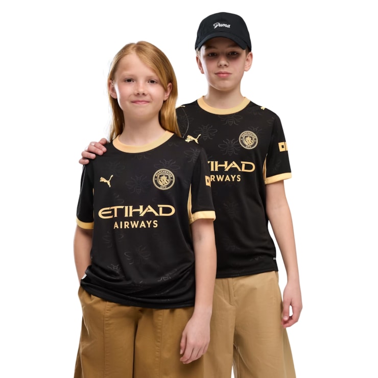 Camisa Manchester City II 26/27 Puma Infantil - Preta