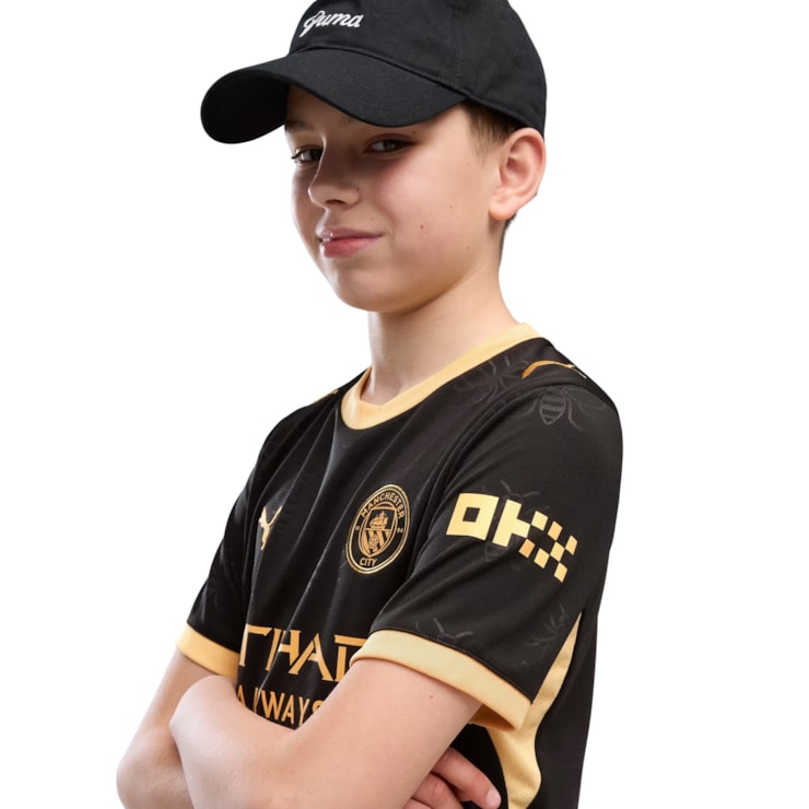Camisa Manchester City II 26/27 Puma Infantil - Preta