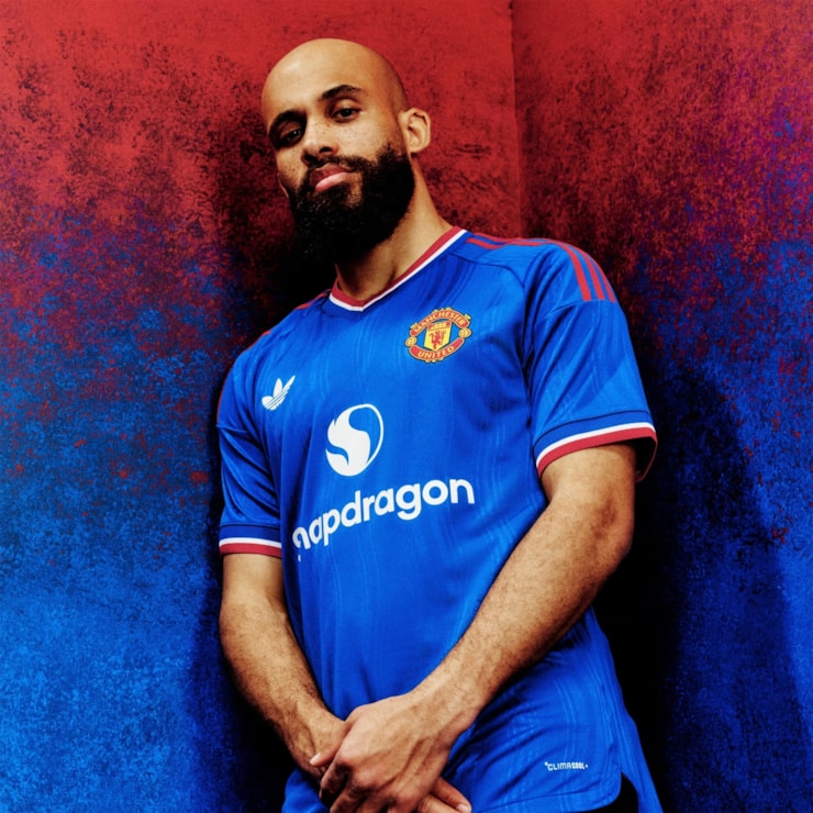 Camisa Manchester United II 26/27 Adidas Masculina Jogador - Azul