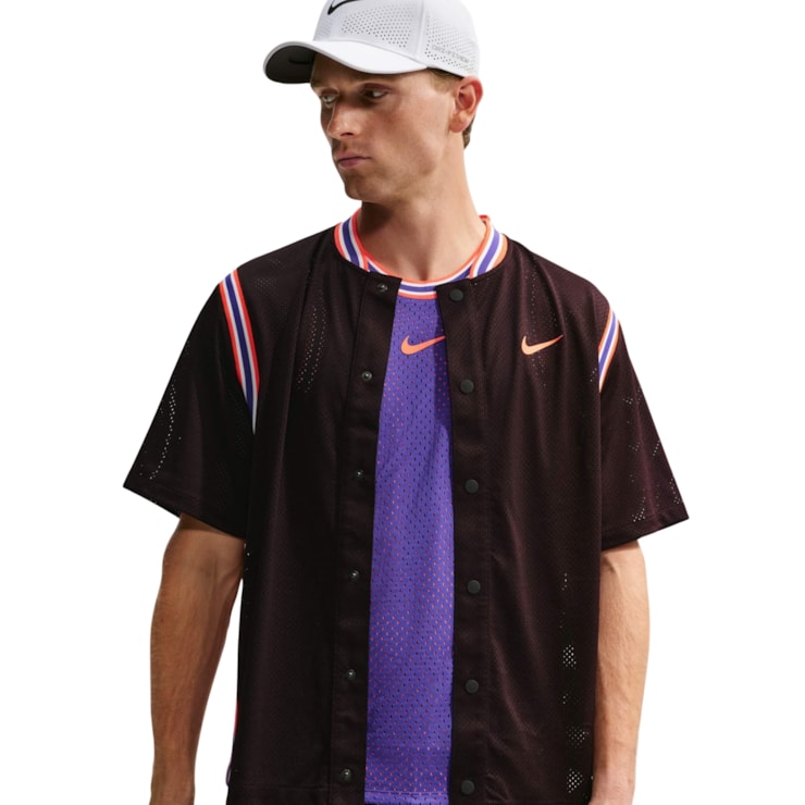 Camisa Nike Dri-FIT Court Slam NY Masculina - Preto