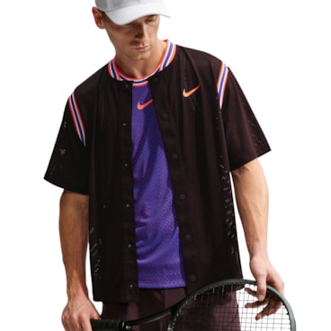 Camisa Nike Dri-FIT Court Slam NY Masculina - Preto