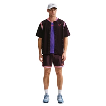 Camisa Nike Dri-FIT Court Slam NY Masculina - Preto