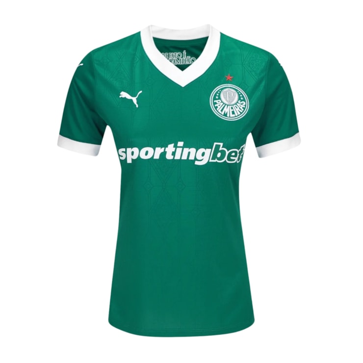 Camisa Palmeiras I 25/26 Puma Torcedora Feminina - Verde