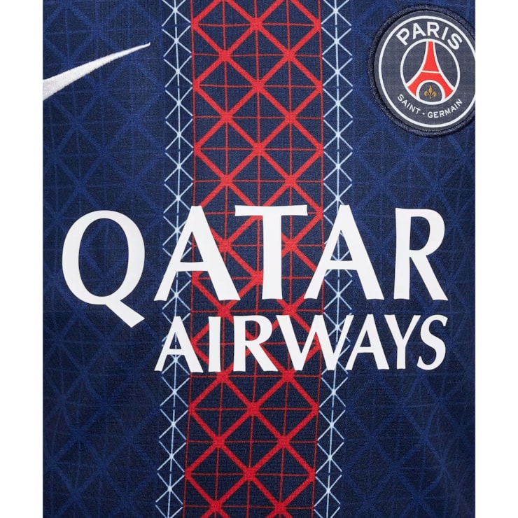 Camisa Paris Saint-Germain I 25/26 Nike Stadium Infantil - Azul