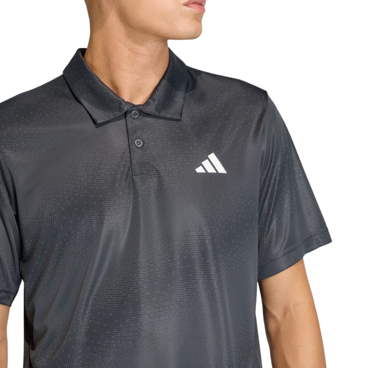 Camisa Polo Adidas Club Graph Masculina - Grafite