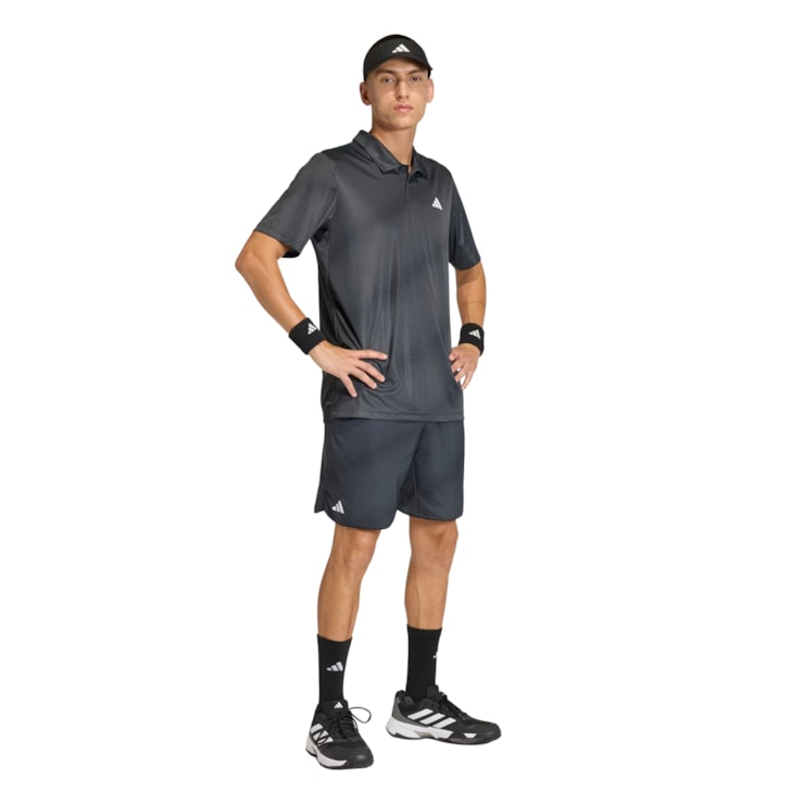 Camisa Polo Adidas Club Graph Masculina - Grafite