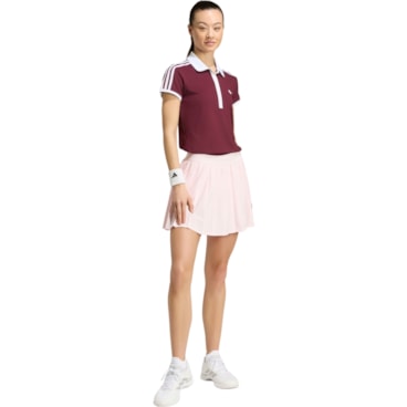Camisa Polo Adidas Tennis Classic Feminina - Bordô