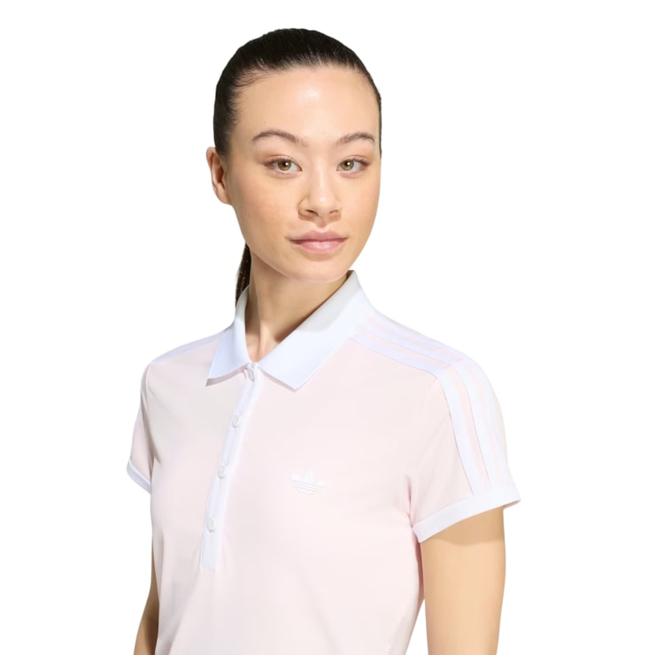 Camisa Polo Adidas Tennis Classics Feminina - Rosa Claro