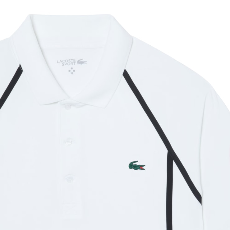 Camisa Polo Lacoste Daniil Medvedev Us Open Masculina - Branca