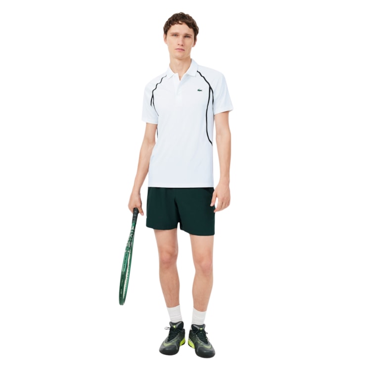 Camisa Polo Lacoste Daniil Medvedev Us Open Masculina - Branca