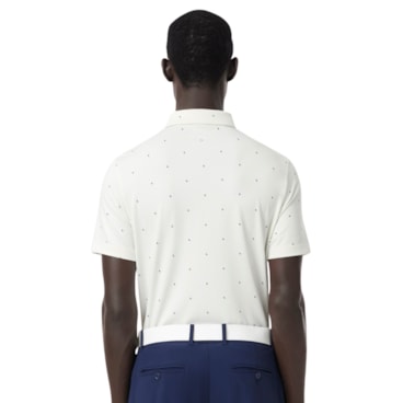 Camisa Polo Lacoste Golfe Regular Fit Estampada Masculina - Branca