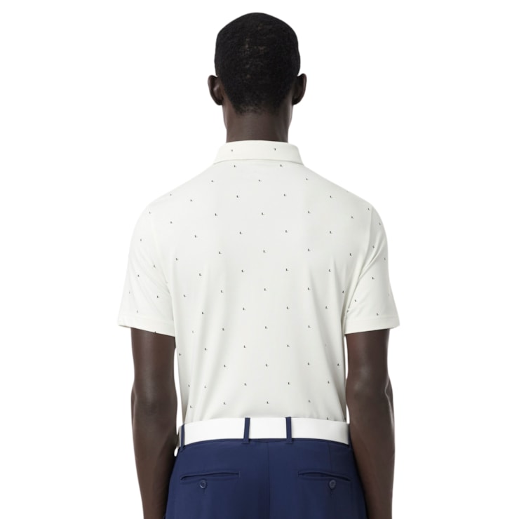 Camisa Polo Lacoste Golfe Regular Fit Estampada Masculina - Branca