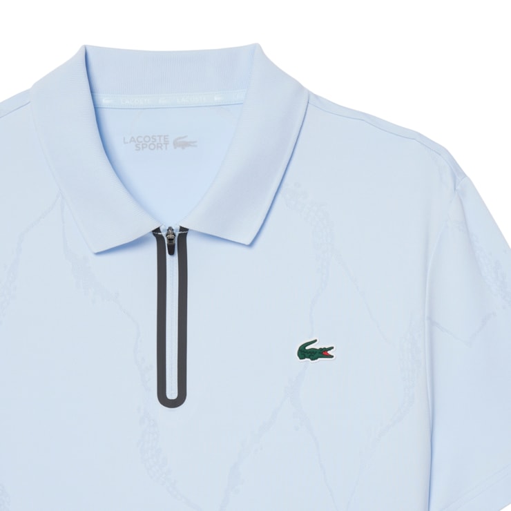 Camisa Polo Lacoste Grigor Us Open Masculina - Azul Claro