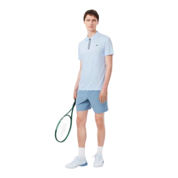 Camisa Polo Lacoste Grigor Us Open Masculina - Azul Claro